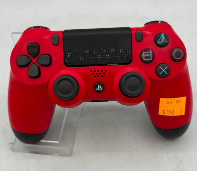 BattleBeaver PS4 Red Wireless Controller with Wire & Case - Photo 2