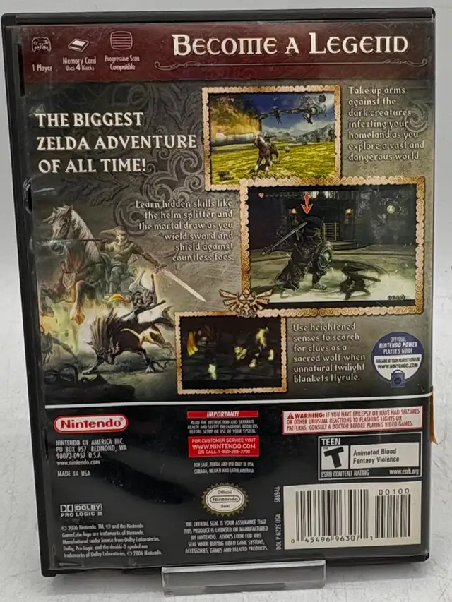 GameCube Legend of Zelda: Twilight Princess - Complete in Case - Photo 2