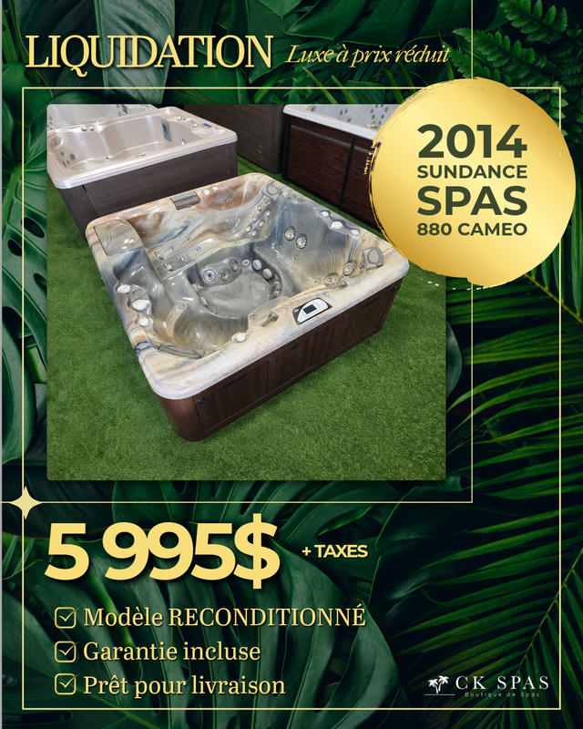 SPA 2014 SUNDANCE CAMEO EN LIQUIDATION SAINT-EUSTACHE