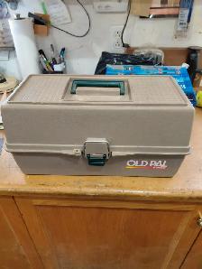 Fishing stuff and tackle box