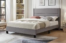 New Spartan Grey Double/Full Size Platform Bedframe