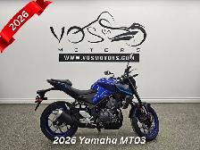2026 Yamaha MT03TL Hyper Naked - V6999 - -No Payments for 1 Year