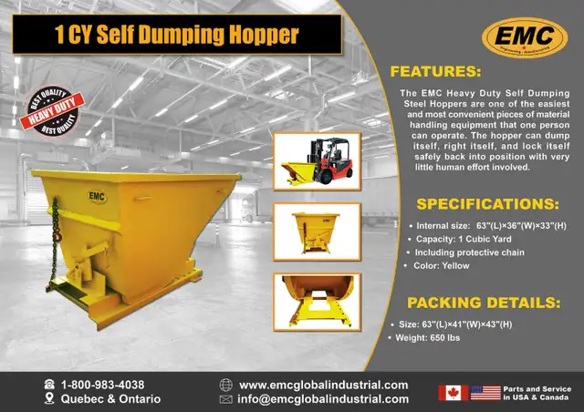 1 Yard Dumping Hopper – Heavy Duty - Photo 3