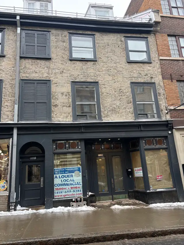 Beau grand local commercial à louer Vieux-Québec - Photo 9