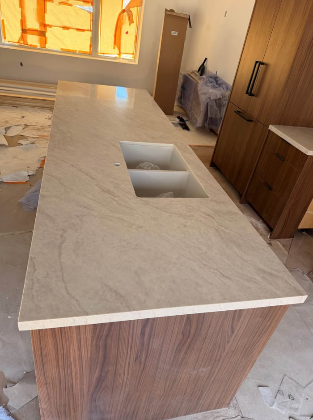 Taj Mahal Countertop with island - Photo 3
