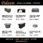 GRANDE VENTE de surplus d'inventaire • Tables de feu foyers ext