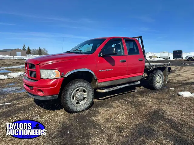 2004 Dodge 2500 Flatdeck Cummins Up For Online Auction!