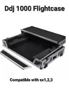 Dj Controller Hardcase Flightcase DDJ 1000 SX 1 2 3 Laptop Shelf