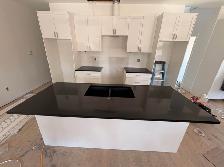 Black Plain Marble Countertop