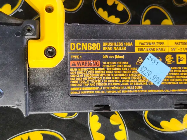 DeWalt DCN680 Cordless Brushless 18 Ga Brad Nailer (#2951) - Photo 7