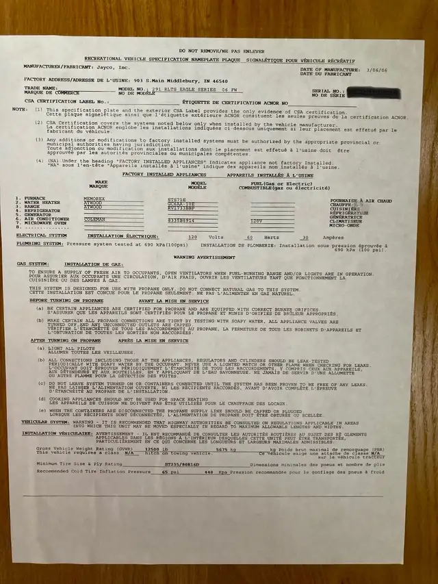 2006 Jayco 33’ Fifth wheel $12,500.00 - Photo 9