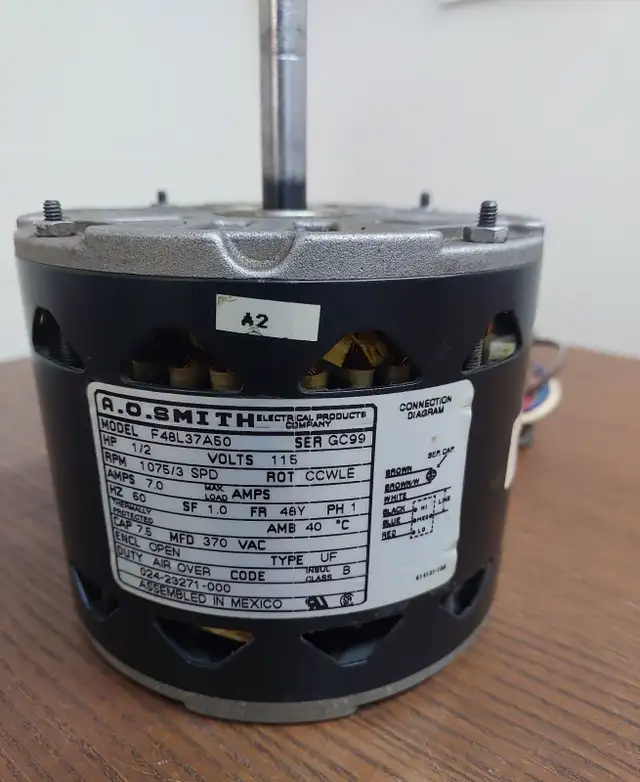 A.O. Smith Blower Motor – Model F48L37A50 (48Y Frame) M 175 - Photo 6