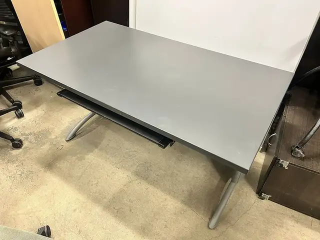 Teknion Straight Desk with Keyboard Tray-Call Us Now!