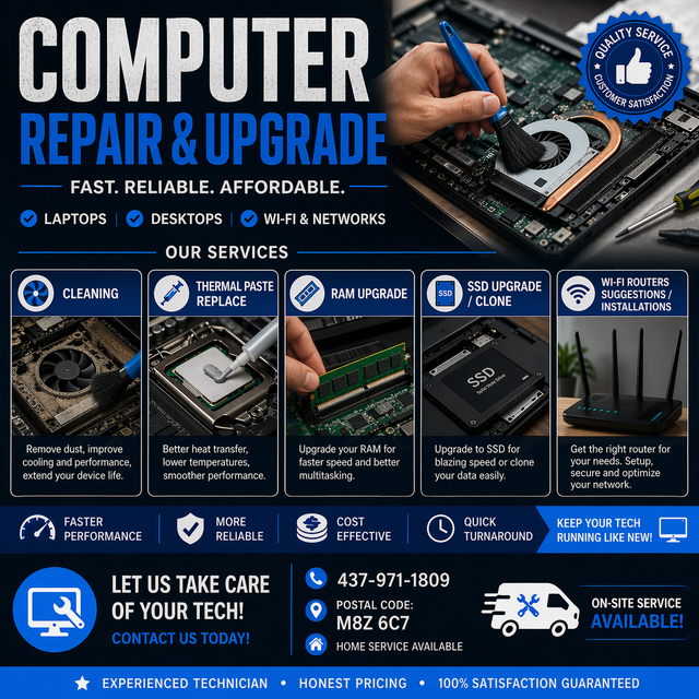 ️ Fast & Affordable Computer Repair & Upgrade ️