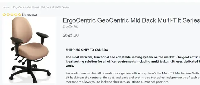ErgoCentric GeoCentric Mid Back Multi-Tilt Series! - Photo 5