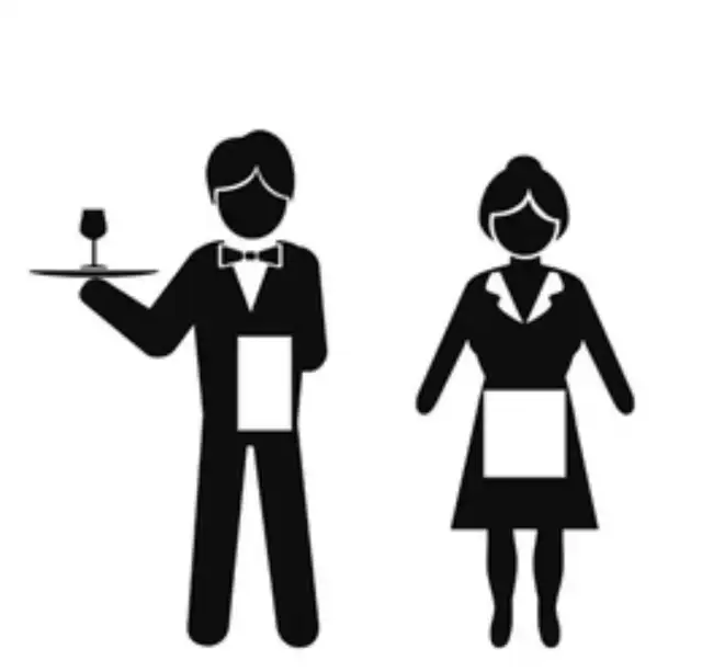 Serveuse et serveuse