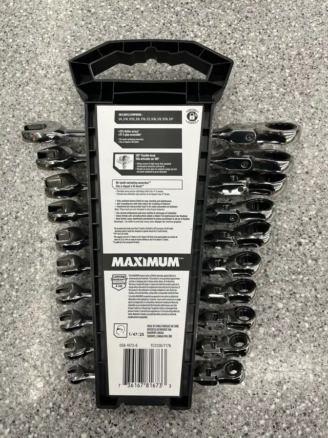 Maximum Flex head ratcheting wrench set - Photo 2