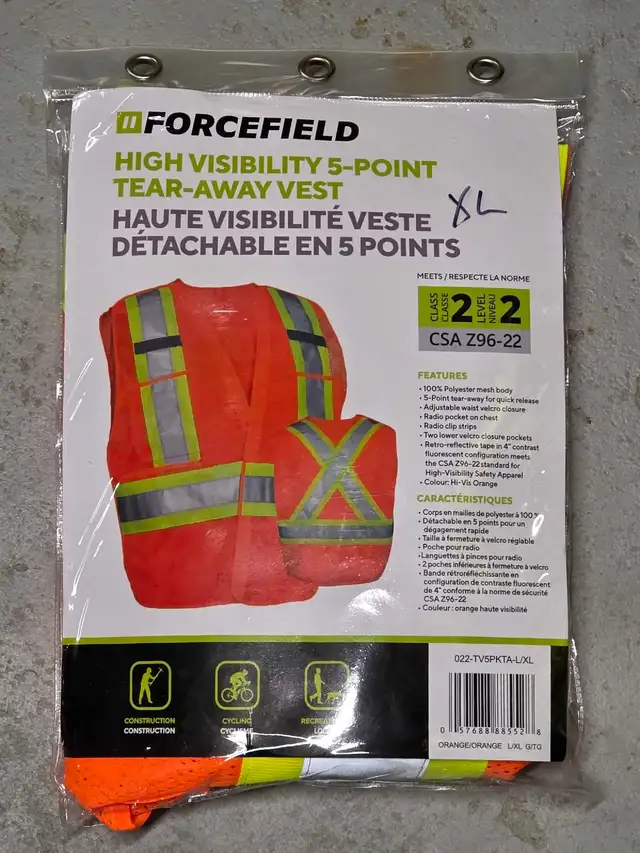 safty vest and coat for all items 2 new velcro safty vest - Photo 6