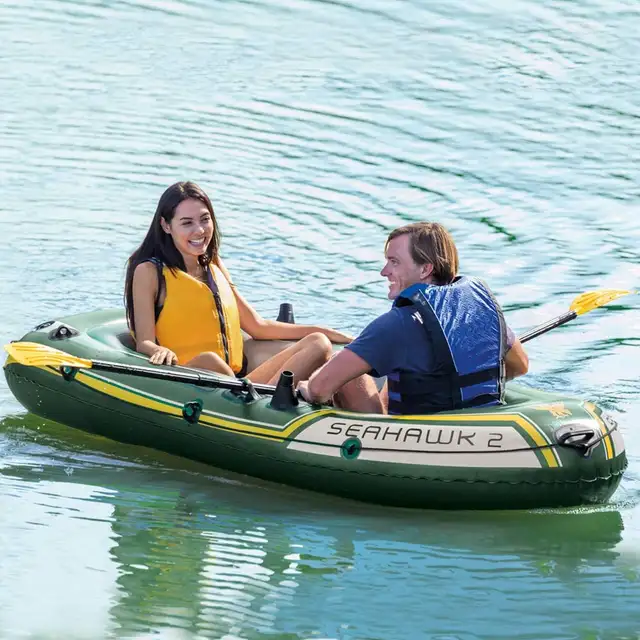 Blow up boat, intex, fishing. inflatable. $125 - Photo 2