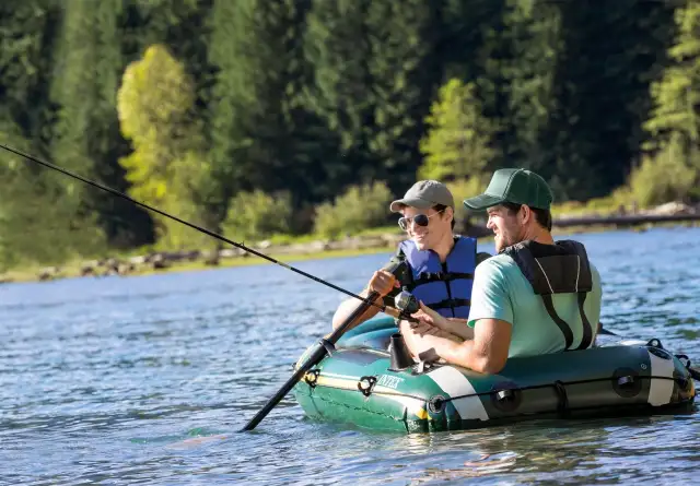 Blow up boat, intex, fishing. inflatable. $125 - Photo 3