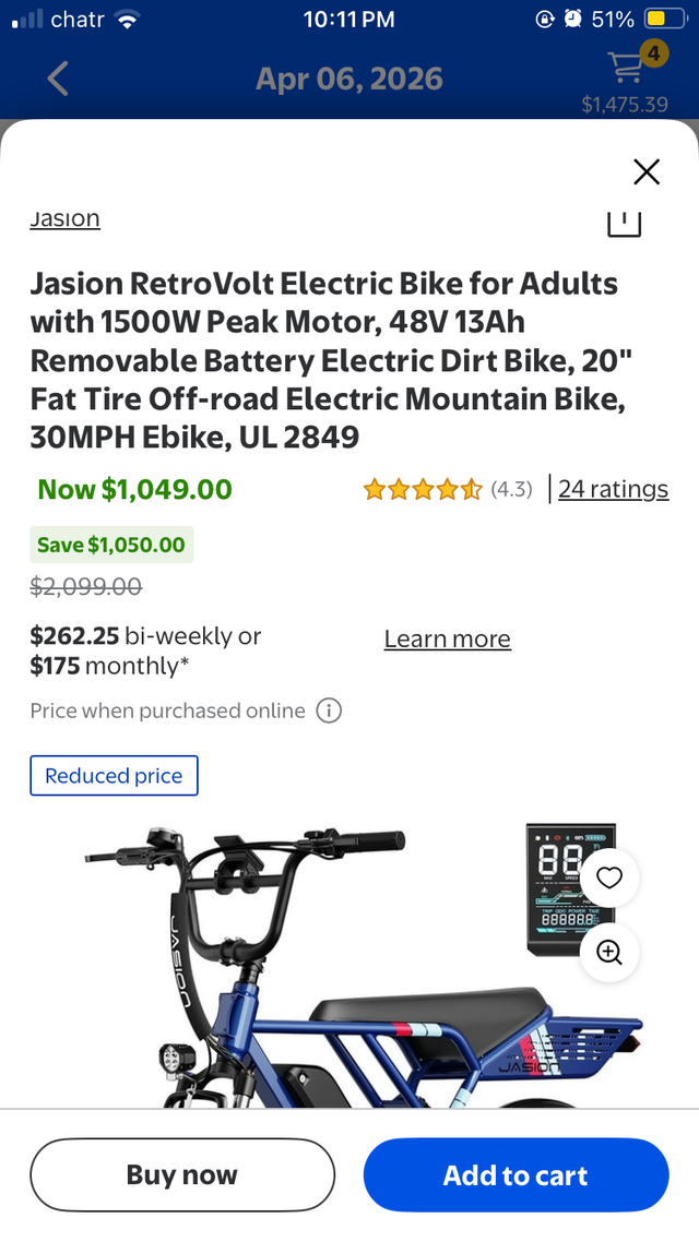 STOLEN Apr 20: Blue Jasion RetroVolt E-Bike STC - Police 26-8192 - Photo 2