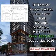 Downtown Core | Queen Central Condos $528k High Floor!