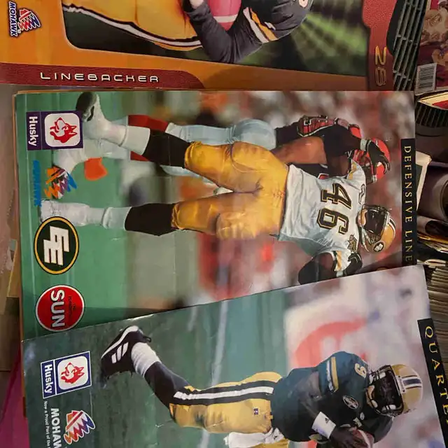 Collectable Edmonton, Eskimo, posters, 15 large and some small