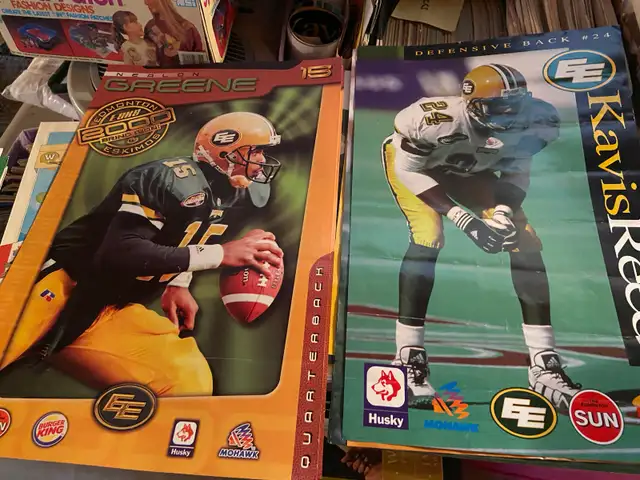 Collectable Edmonton, Eskimo, posters, 15 large and some small - Photo 2