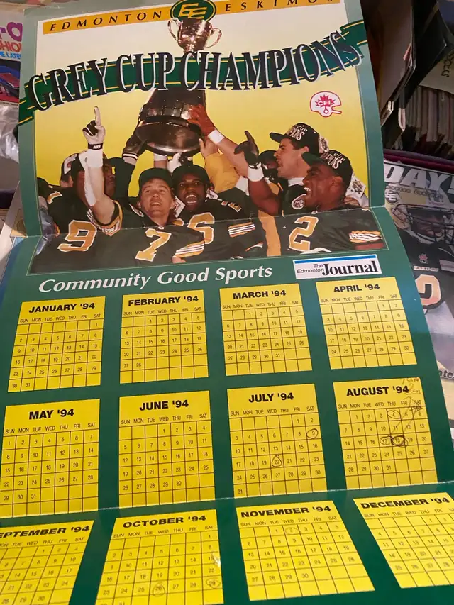 Collectable Edmonton, Eskimo, posters, 15 large and some small - Photo 8