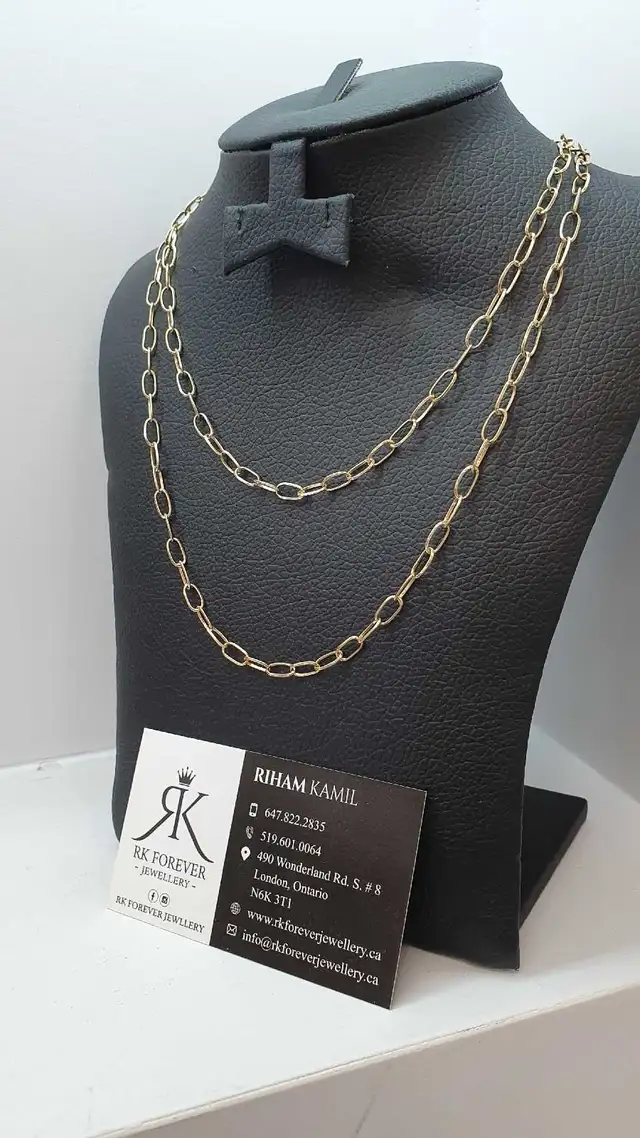 14k yellow gold chain # 385_16 - Photo 2