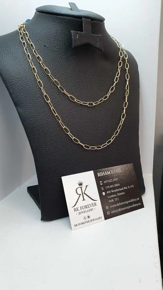 14k yellow gold chain # 385_16 - Photo 3