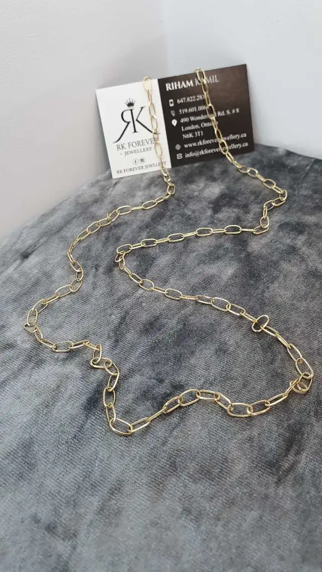 14k yellow gold chain # 385_16 - Photo 4