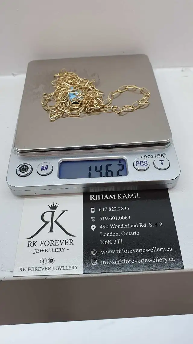 14k yellow gold chain # 385_16 - Photo 6