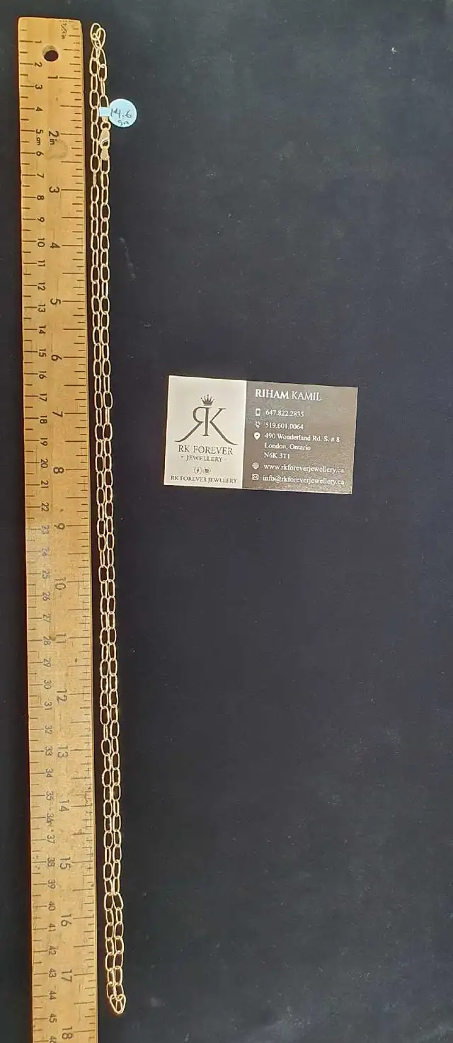 14k yellow gold chain # 385_16 - Photo 7