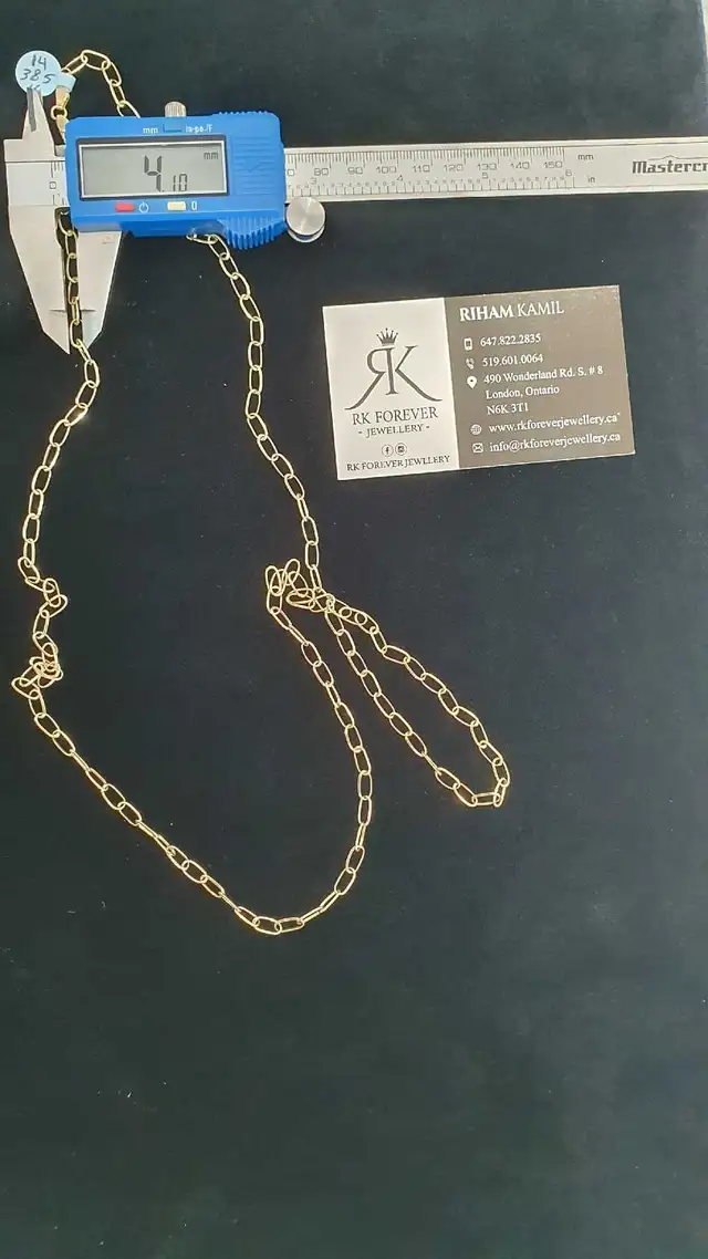 14k yellow gold chain # 385_16 - Photo 8
