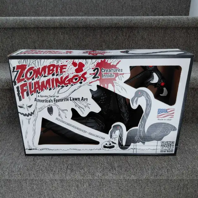 Flamingos flamants roses zombies en plastique blow mold