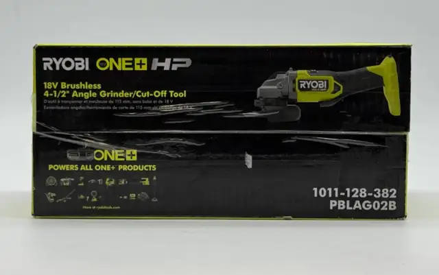 RYOBI PBLAG02B 18V ONE  HP Cordless 4-1/2'' Angle Grinder $129 - Photo 6