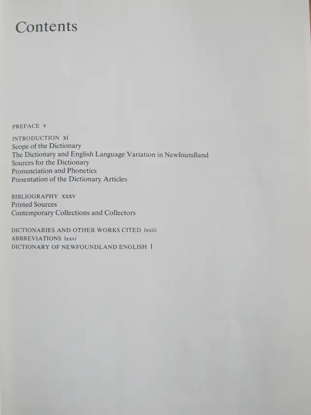 DICTIONARY OF NEWFOUNDLAND ENGLISH - 1982 HC - Photo 4