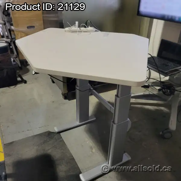 Corner Electric Powered Sit Stand Desk 55' x 41' - Photo 4