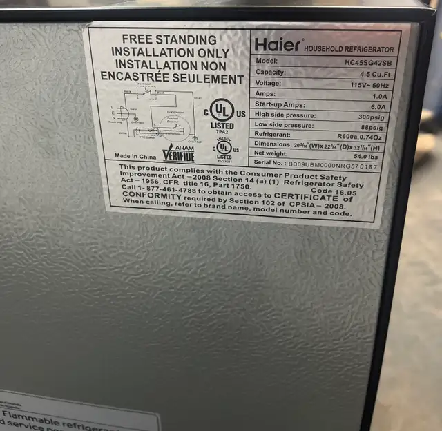 mini fridge - Photo 4