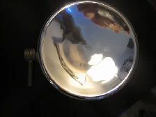 7 1/4' 2 PC MERCURY GLASS REFLECTOR FOR BRACKET OIL LAMP