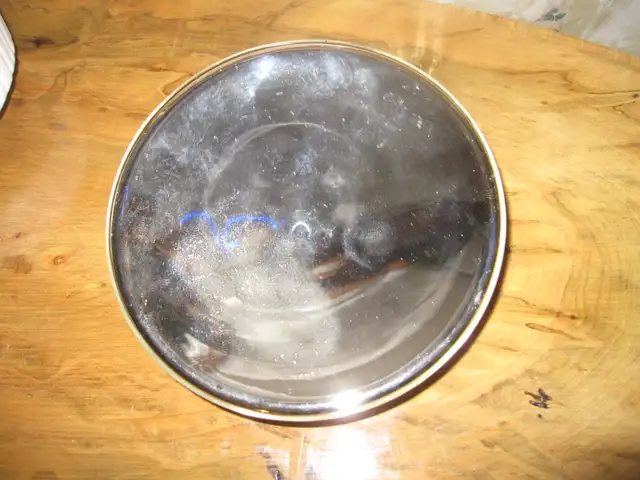 7 1/4' 2 PC MERCURY GLASS REFLECTOR FOR BRACKET OIL LAMP - Photo 3