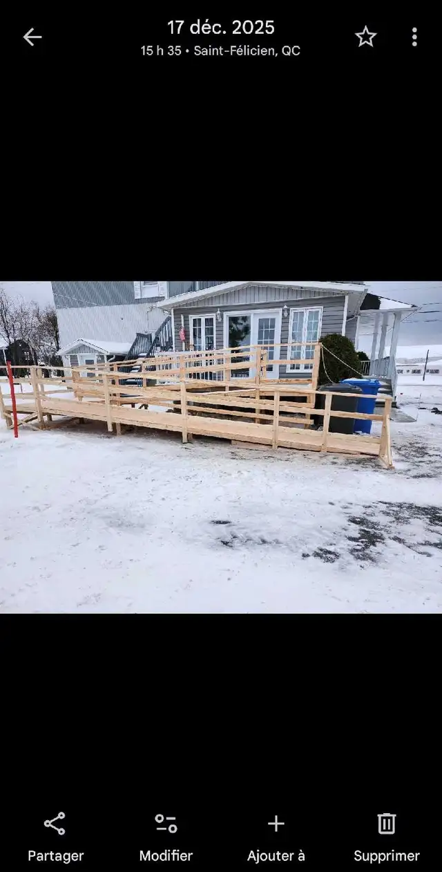 Rampe pour handicapés