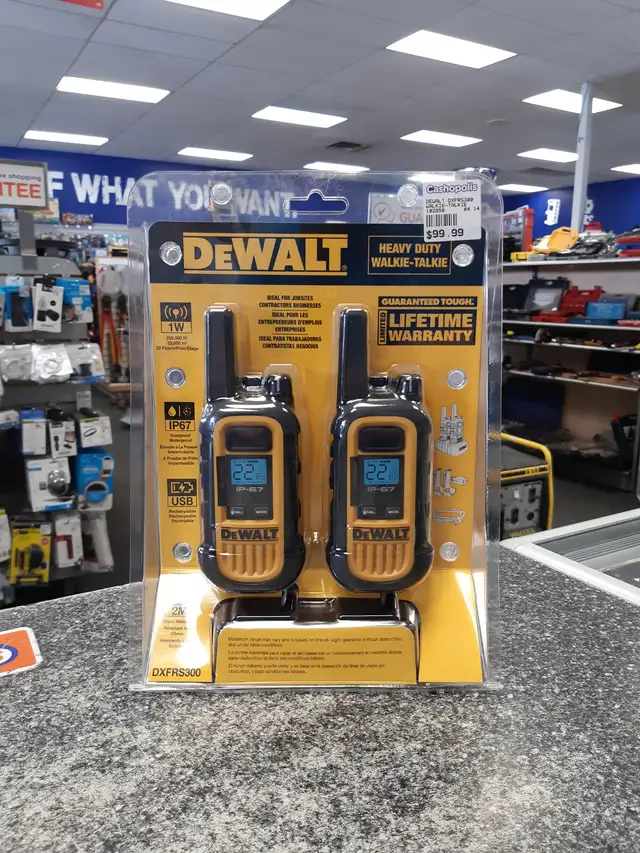 DEWALT DXFRS300 HEAVY-DUTY WALKIE-TALKIE @Cashopolis!!