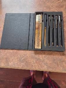 Brass Pen Set and Golf Tees Set