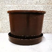 Extra Large Plant Pot with Tray ( D: 40cm, H:35cm )