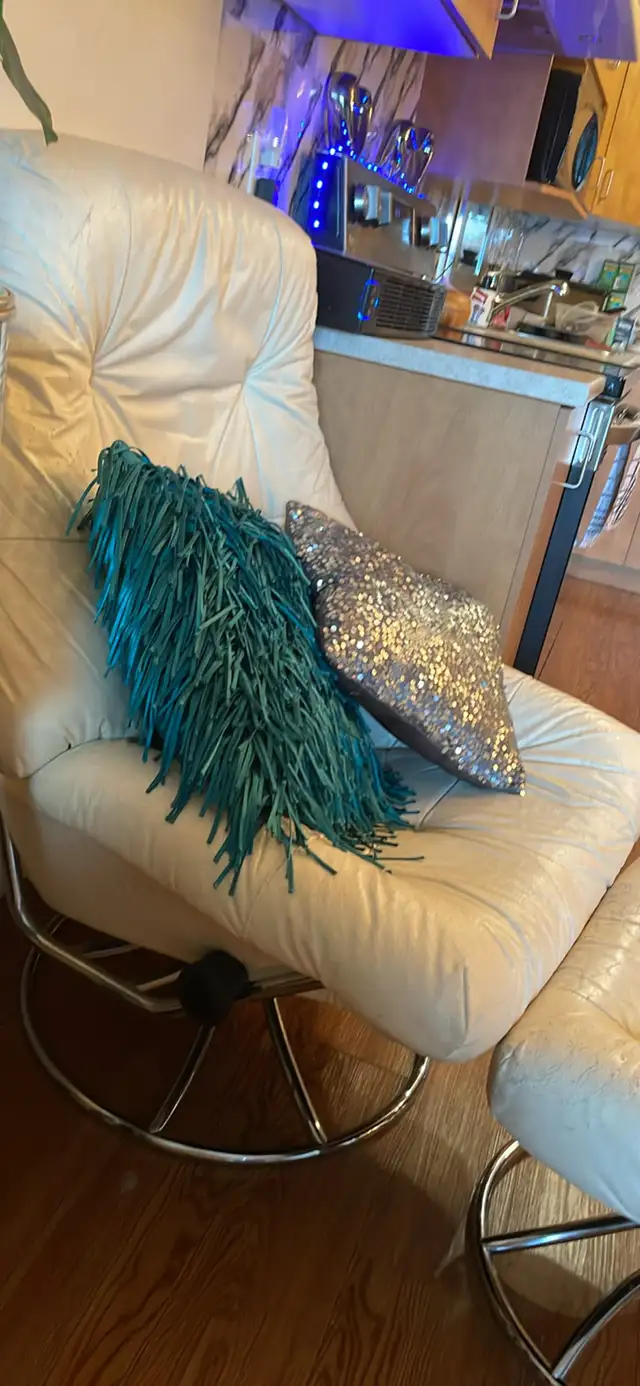 Fauteuil en cuir véritable