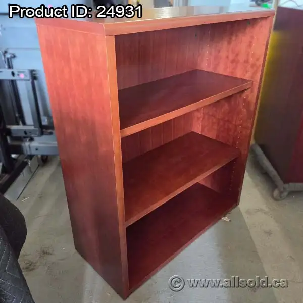 Mahogany Bookshelf Bookcase w/ Adjustable Shelves