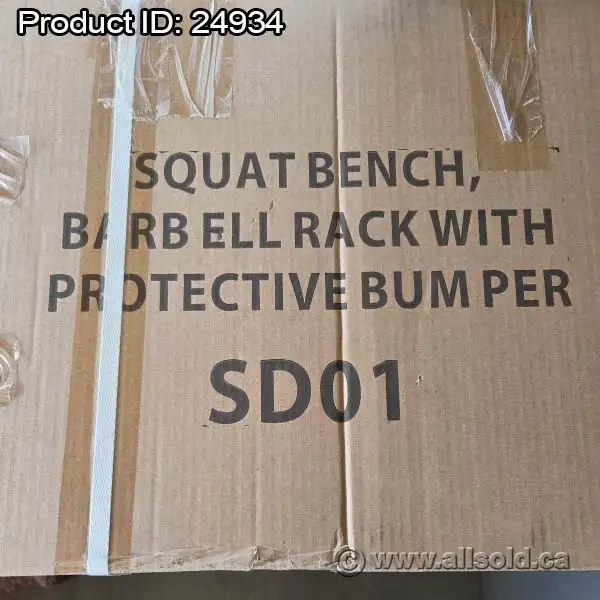 SD01 Squat Bench Barbel Rack w/ Protective Bumper - Photo 2