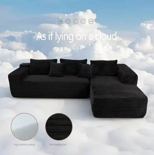 Brand New L-shape 104" Sofa Bed Memory Foam Couch Selling $499 - Photo 8